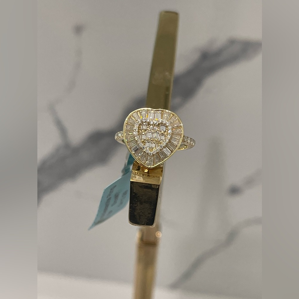 925 Moissanite Heart Ring